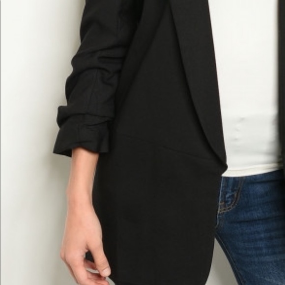 BLACK Shawl Lapel Blazer - Picture 5 of 6